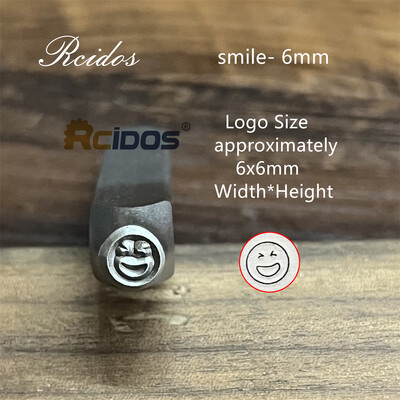 RCIDOS 6MM galvaskausa sejas dizaina metāla juvelierizstrādājumu zīmogi, DIY rokassprādzes/rotaslietu simbolu tērauda zīmogs, 1gab cena