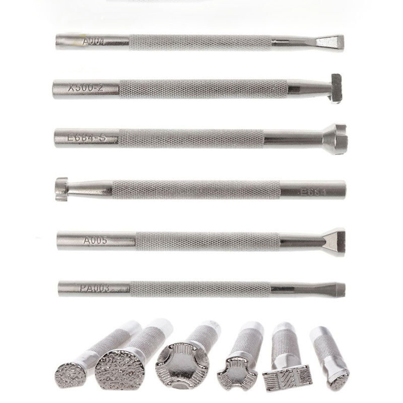 Odos spausdinimo įrankis, raižybos perforatorius, raštų antspaudai, amatų antspaudų rinkinys, pasidaryk pats, 6 vnt / rinkinys