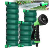 7,5M/15M/30M Ανασυρόμενο πηνίο Magic Flexible Garden Water Hose Cleaning Car Cleaning Spring Pipe Plastic λάστιχο φυτό ποτίσματος με πιστόλι ψεκασμού