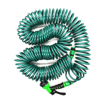 7,5M/15M/30M Ανασυρόμενο πηνίο Magic Flexible Garden Water Hose Cleaning Car Cleaning Spring Pipe Plastic λάστιχο φυτό ποτίσματος με πιστόλι ψεκασμού