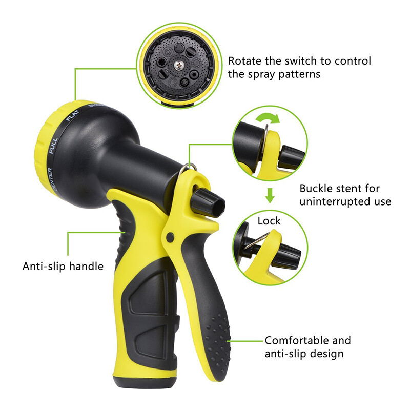 Namų ir sodo žarna aukšto slėgio lankstūs išsiplečiantys dvispalviai magiški laistymo vamzdžiai 25-100 FT sodo ūkio drėkinimo automobilių plovimui