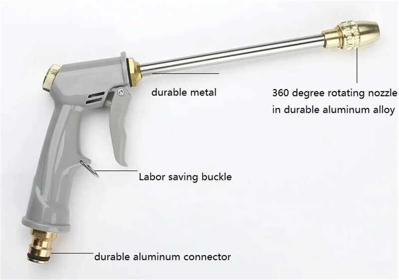 3X proširivo vrtno crijevo Visokotlačni autopraonica Artefact Magic Teleskopska cijev za raspršivanje pištolj za navodnjavanje i alat za čišćenje
