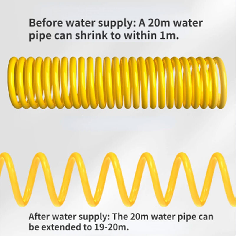 10-20 metrų teleskopinis vandens vamzdis su aukšto slėgio antgaliu automobilių plovimo įrankių rinkinys Prailginimo žarna Vandens žarna, skirta slėginiam valytuvui
