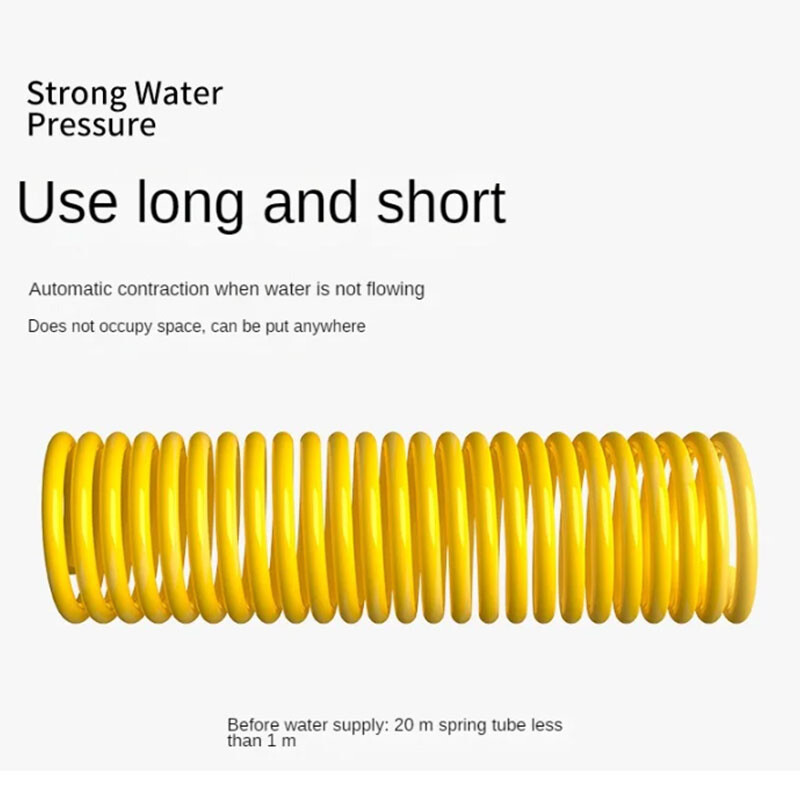 10-20 metrų teleskopinis vandens vamzdis su aukšto slėgio antgaliu automobilių plovimo įrankių rinkinys Prailginimo žarna Vandens žarna, skirta slėginiam valytuvui