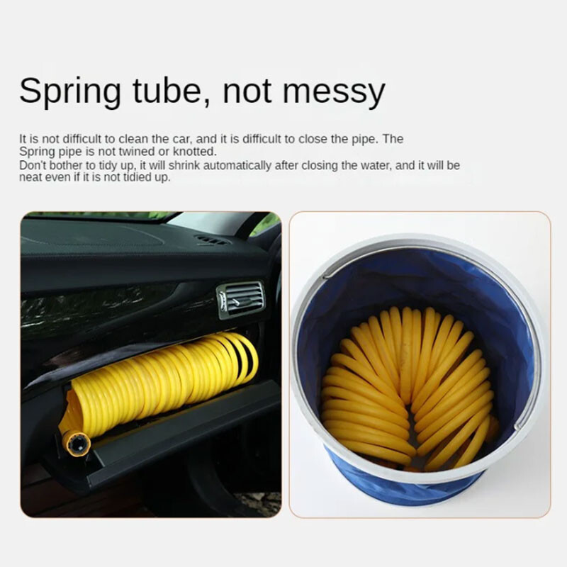 10-20 metrų teleskopinis vandens vamzdis su aukšto slėgio antgaliu automobilių plovimo įrankių rinkinys Prailginimo žarna Vandens žarna, skirta slėginiam valytuvui
