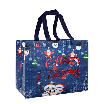 Χριστουγεννιάτικη τσάντα τσάντα με χερούλια Άγιος Βασίλης Χιονάνθρωπος Καραμέλα Δώρο Τσάντα Συσκευασία Χαρούμενα Χριστούγεννα Πρωτοχρονιά Διακόσμηση πάρτι Noel Θήκη αγορών