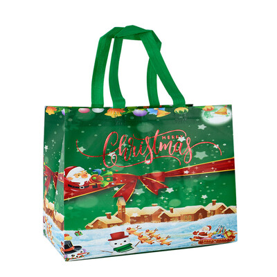 Χριστουγεννιάτικη τσάντα τσάντα με χερούλια Άγιος Βασίλης Χιονάνθρωπος Καραμέλα Δώρο Τσάντα Συσκευασία Χαρούμενα Χριστούγεννα Πρωτοχρονιά Διακόσμηση πάρτι Noel Θήκη αγορών