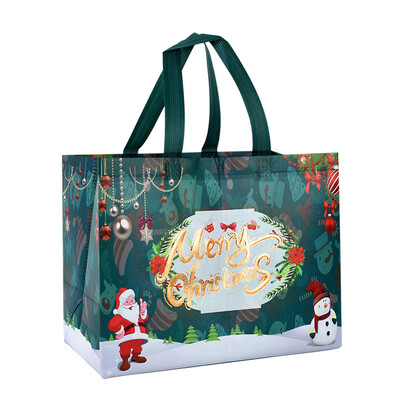 Χριστουγεννιάτικη τσάντα τσάντα με χερούλια Άγιος Βασίλης Χιονάνθρωπος Καραμέλα Δώρο Τσάντα Συσκευασία Χαρούμενα Χριστούγεννα Πρωτοχρονιά Διακόσμηση πάρτι Noel Θήκη αγορών