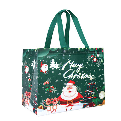 Χριστουγεννιάτικη τσάντα τσάντα με χερούλια Άγιος Βασίλης Χιονάνθρωπος Καραμέλα Δώρο Τσάντα Συσκευασία Χαρούμενα Χριστούγεννα Πρωτοχρονιά Διακόσμηση πάρτι Noel Θήκη αγορών