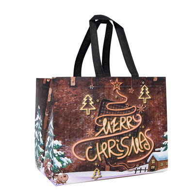 Χριστουγεννιάτικη τσάντα τσάντα με χερούλια Άγιος Βασίλης Χιονάνθρωπος Καραμέλα Δώρο Τσάντα Συσκευασία Χαρούμενα Χριστούγεννα Πρωτοχρονιά Διακόσμηση πάρτι Noel Θήκη αγορών