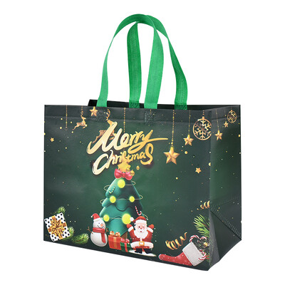 Χριστουγεννιάτικη τσάντα τσάντα με χερούλια Άγιος Βασίλης Χιονάνθρωπος Καραμέλα Δώρο Τσάντα Συσκευασία Χαρούμενα Χριστούγεννα Πρωτοχρονιά Διακόσμηση πάρτι Noel Θήκη αγορών
