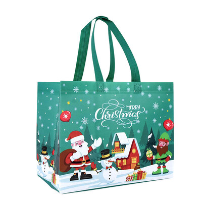 Χριστουγεννιάτικη τσάντα τσάντα με χερούλια Άγιος Βασίλης Χιονάνθρωπος Καραμέλα Δώρο Τσάντα Συσκευασία Χαρούμενα Χριστούγεννα Πρωτοχρονιά Διακόσμηση πάρτι Noel Θήκη αγορών