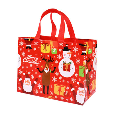 Χριστουγεννιάτικη τσάντα τσάντα με χερούλια Άγιος Βασίλης Χιονάνθρωπος Καραμέλα Δώρο Τσάντα Συσκευασία Χαρούμενα Χριστούγεννα Πρωτοχρονιά Διακόσμηση πάρτι Noel Θήκη αγορών
