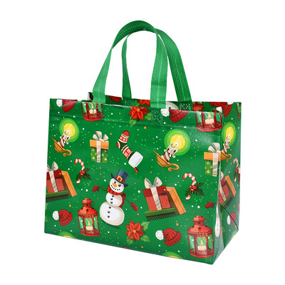 Χριστουγεννιάτικη τσάντα τσάντα με χερούλια Άγιος Βασίλης Χιονάνθρωπος Καραμέλα Δώρο Τσάντα Συσκευασία Χαρούμενα Χριστούγεννα Πρωτοχρονιά Διακόσμηση πάρτι Noel Θήκη αγορών