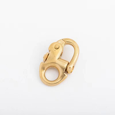 1 x Puna mesingana kopča Kopča Kopča Privjesak Prsten Kuka vijčani spoj Spojnica Remen za torbu Dijelovi kožnog pribora