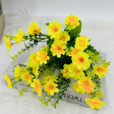 1 köteg művirágok kültéri UV-álló cserjék Növények álvirágos növényzet irodai konyhához esküvői kerti dekorációhoz