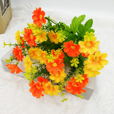 1 köteg művirágok kültéri UV-álló cserjék Növények álvirágos növényzet irodai konyhához esküvői kerti dekorációhoz