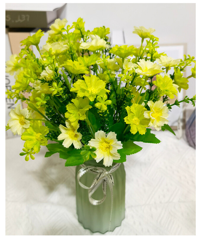 1 köteg művirágok kültéri UV-álló cserjék Növények álvirágos növényzet irodai konyhához esküvői kerti dekorációhoz