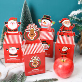 4 ks vianočných darčekových krabičiek na cukrovinky, Santa Claus, snehuliak, baliace vrecká na sušienky, veselé vianočné dekorácie do domácnosti, Navidad Nový rok 2025