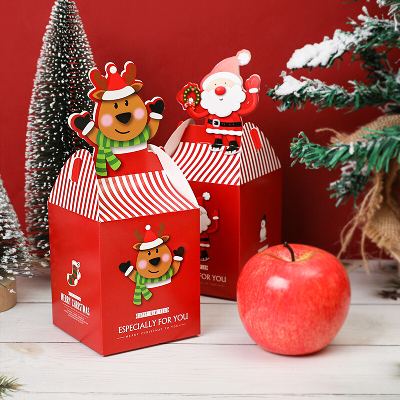 4 ks vianočných darčekových krabičiek na cukrovinky, Santa Claus, snehuliak, baliace vrecká na sušienky, veselé vianočné dekorácie do domácnosti, Navidad Nový rok 2025