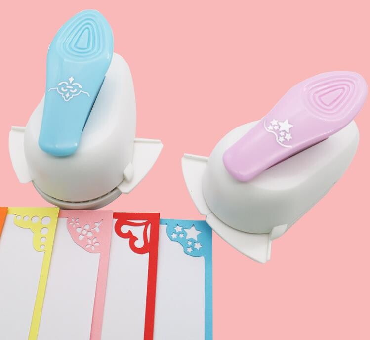 „Pasidaryk pats“ kampinis perforatorius, reljefinis popierius kampinis pjaustytuvas.