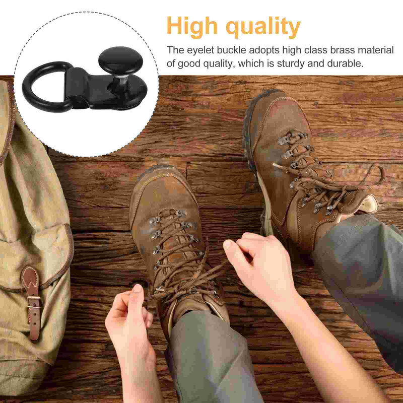 30 komplekti apavu mežģīņu āķi D gredzens metāla sprādze zābaku mežģīņu pogas spiedpoga 30 gab. kniedes Apavi rotājumi rokassomu somiņa siksniņa