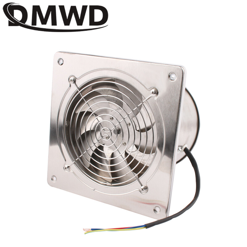 45 W 6 colių nerūdijančio plieno išmetimo ventiliatoriaus stiprintuvas 6 colių tualeto virtuvės pakabinamas ant sienos lango kanalo ventiliatorius oro ventiliatoriaus ištraukimo ventiliatorius