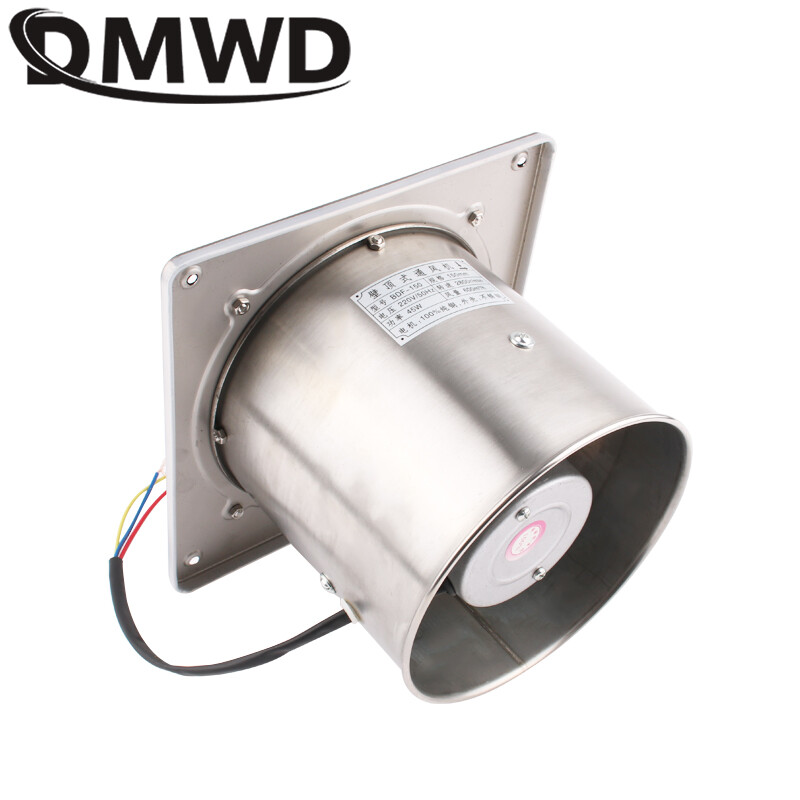 45 W 6 colių nerūdijančio plieno išmetimo ventiliatoriaus stiprintuvas 6 colių tualeto virtuvės pakabinamas ant sienos lango kanalo ventiliatorius oro ventiliatoriaus ištraukimo ventiliatorius