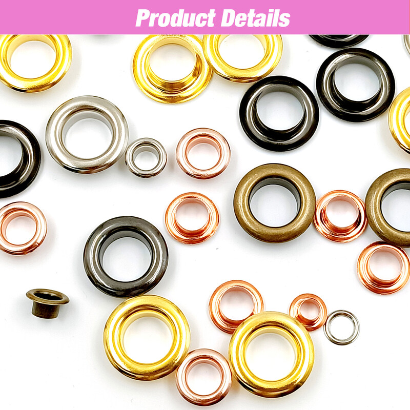 50 vnt. 8 mm skylės metalinės kilpos, tarpikliai su poveržlės perforatoriaus rinkiniu, įrankiu pasidaryk pats, odiniai aksesuarai, drabužiai, batai, diržo dangtelis, maišelio etiketės