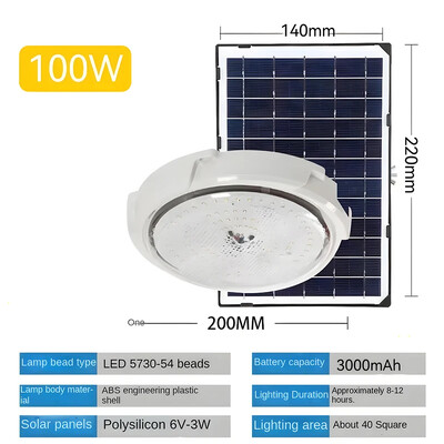 Solarna svjetla Unutarnji dom Gornji strop Kuća Vanjski vrt Pandent svjetiljka Panel svjetiljka za hodnik Vrt Dnevni boravak