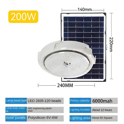 Solarna svjetla Unutarnji dom Gornji strop Kuća Vanjski vrt Pandent svjetiljka Panel svjetiljka za hodnik Vrt Dnevni boravak