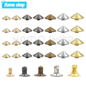 80-100 kompleta 5-12 mm konusne zakovice sa šiljcima DIY Punk Rock za odjeću Obuća Torbe Dekoracija ovratnika za kućne ljubimce Dodaci za izradu kože