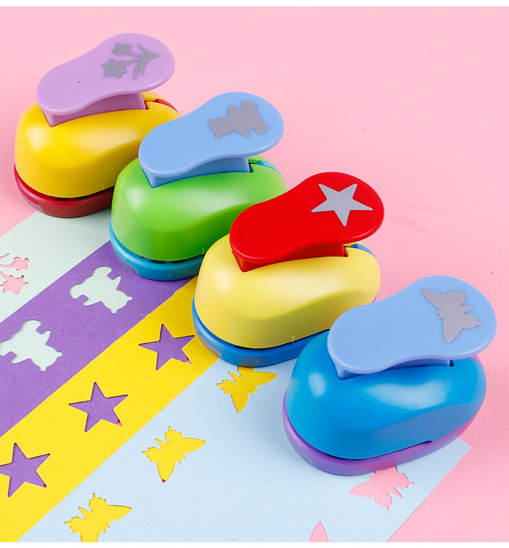 Δωρεάν αποστολή 1,5cm 5/8`` DIY Paper Cutter Eva Foam Maker Puncher Scrapbooking Cut Saving for Kid Hole Craft Punch Flower Furador