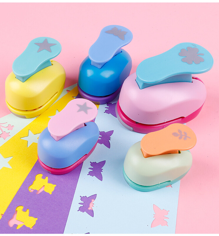 Δωρεάν αποστολή 1,5cm 5/8`` DIY Paper Cutter Eva Foam Maker Puncher Scrapbooking Cut Saving for Kid Hole Craft Punch Flower Furador