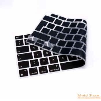 за MacBook Air M1 Chip A2337 13 инча 2020 2021 Touch ID MODLE A2179 Английски евро език Силиконова клавиатура Skin Cover