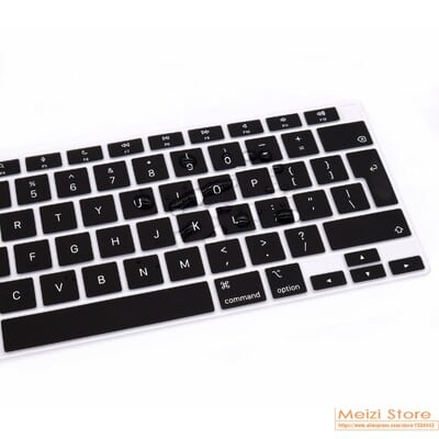 MacBook Air M1 Chip A2337 13 collu 2020 2021 Touch ID MODLE A2179 angļu eiro valodas silikona tastatūras apvalks