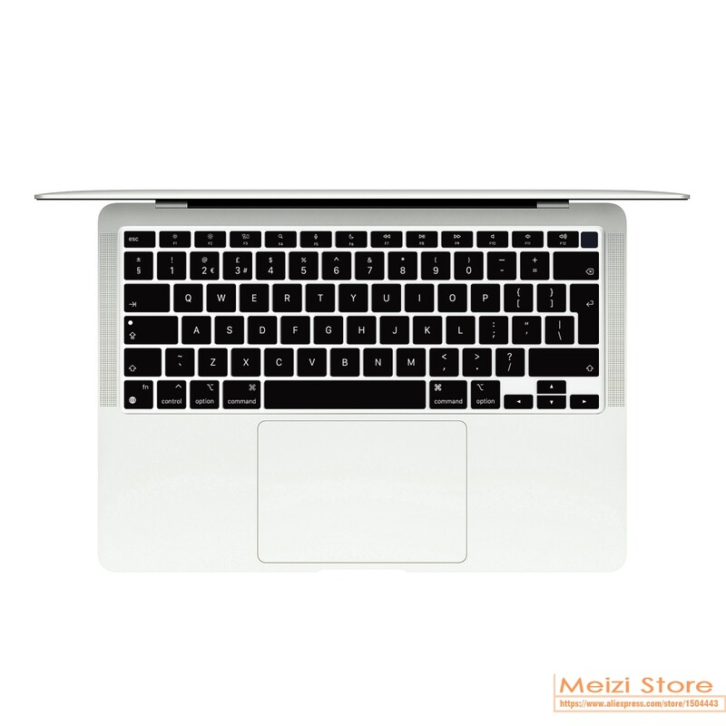 MacBook Air M1 kiip A2337 13 tolli 2020 2021 Touch ID MODLE A2179 inglise euro keele silikoonklaviatuuri nahakate