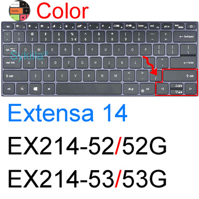 Poklopac tipkovnice za Acer Extensa 14 15 EX214 EX215 31 31G 32 32G 51 51G 52 52G 53 53G 54 54G 55 55G Silikonska zaštitna maska za kožu