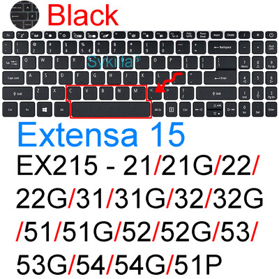 Poklopac tipkovnice za Acer Extensa 14 15 EX214 EX215 31 31G 32 32G 51 51G 52 52G 53 53G 54 54G 55 55G Silikonska zaštitna maska za kožu