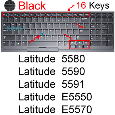Κάλυμμα πληκτρολογίου για Dell Latitude 15 7520 7530 9510 9520 2 in 1 7000 9000 Laptop Protector Skin Case Εξάρτημα σιλικόνης 15,6 ιντσών
