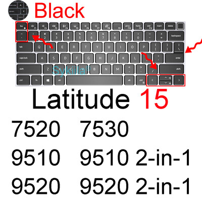 Κάλυμμα πληκτρολογίου για Dell Latitude 15 7520 7530 9510 9520 2 in 1 7000 9000 Laptop Protector Skin Case Εξάρτημα σιλικόνης 15,6 ιντσών