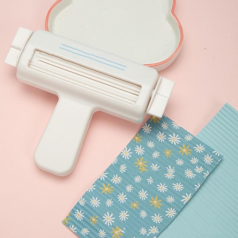 Kreatív Nagy méretű papírtörőgép Munkatakarékos csomagolás Ajándék csomagolópapír tekercs dombornyomás Barkács kézműves papírkivágás dekor