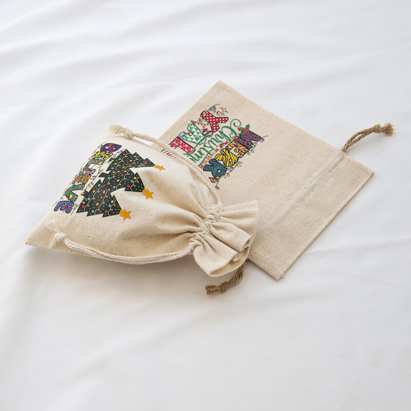 12 bucăți bijuterii de Crăciun, cadou, geantă cu șnur Moș Crăciun, om de zăpadă, bumbac, pânză de pânză, in, pânză, jută, bomboane, bunătăți, buzunar cu mere