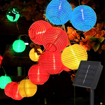 Αδιάβροχο Φανάρι Solar String Fairy Lights 6,5M 30 LED Outdoor Garland Patio Light Solar Power Χριστουγεννιάτικο φωτιστικό για διακόσμηση κήπου