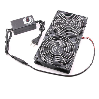 12 cm didelio oro srauto naminių gyvūnėlių veislyno aušinimo ventiliatorius fermos greičio valdymo išmetimo ventiliatorius