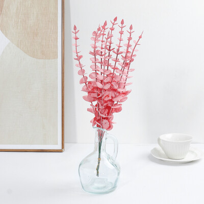 5/10db eukaliptusz szár Mesterséges eukaliptusz levelek otthonra szoba virágok csokor esküvői dekoráció karácsonyi dekoráció