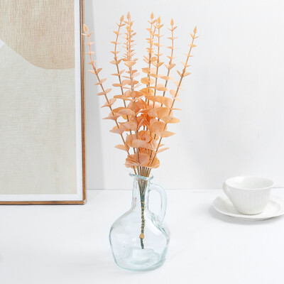 5/10db eukaliptusz szár Mesterséges eukaliptusz levelek otthonra szoba virágok csokor esküvői dekoráció karácsonyi dekoráció