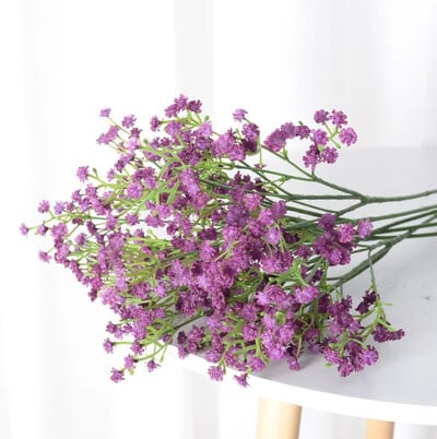 1/3 db fehér Gypsophila művirág esküvői barkácscsokor dekoráció elrendezés műanyag művirág lakberendezés