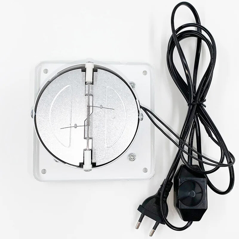 220V 110V 4-palcový kovový potrubný ventilátor, mini kúpeľňový toaletný ventilátor, nástenný ventilátor