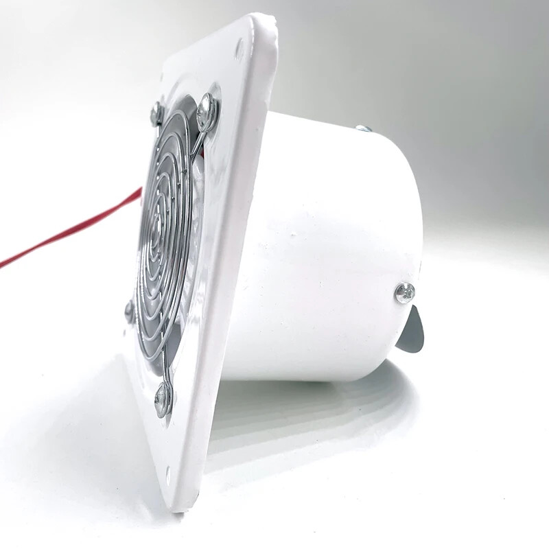 220V 110V 4-palcový kovový potrubný ventilátor, mini kúpeľňový toaletný ventilátor, nástenný ventilátor
